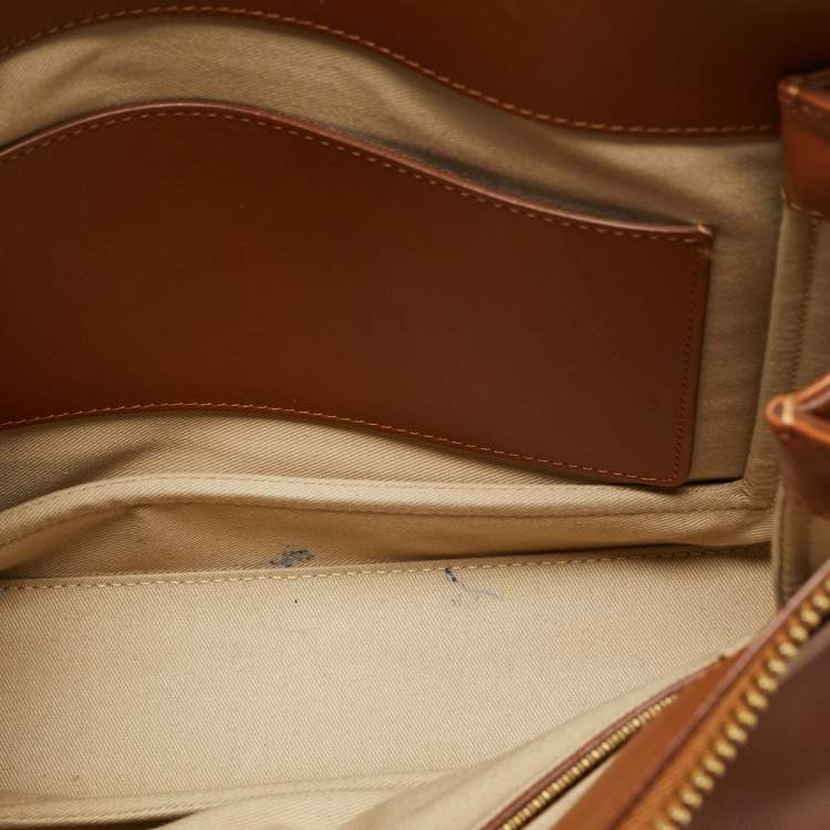 Pre Owned Chloe Roy Brown/Black Leather Shoulder Bag