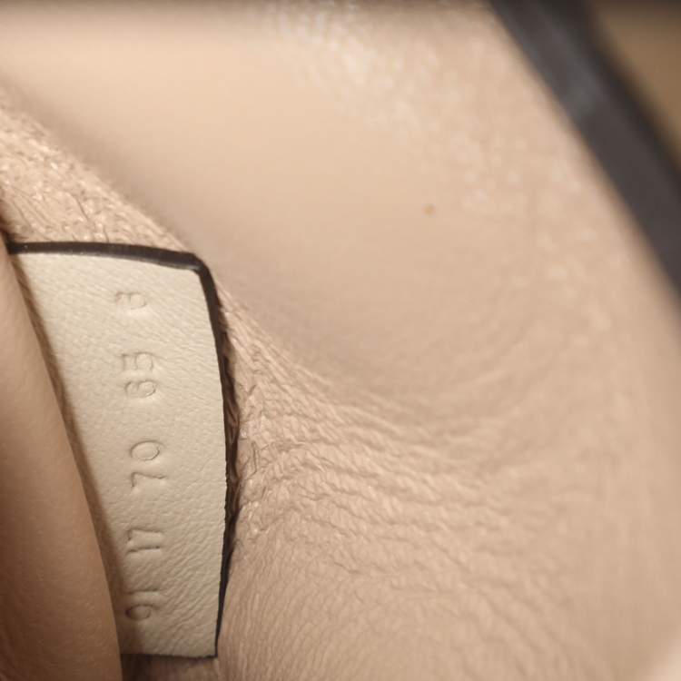 مملوكة مسبقًا Chloe Palm Embellished Drew Small Light Beige Leather Shoulder Bags