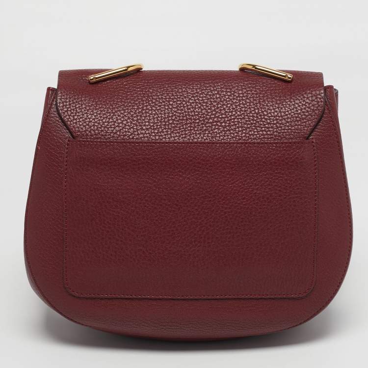 Pre Owned Chloe Drew Large Red Leather Shoulder Bag