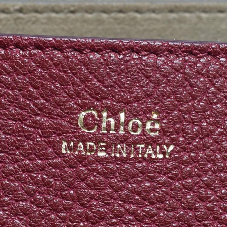 Pre Owned Chloe Drew Large Red Leather Shoulder Bag