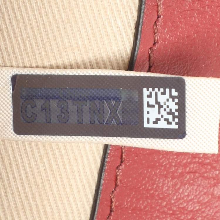 Pre Owned Chloe Tess Embroidered Red Leather and Suede Shoulder Bags