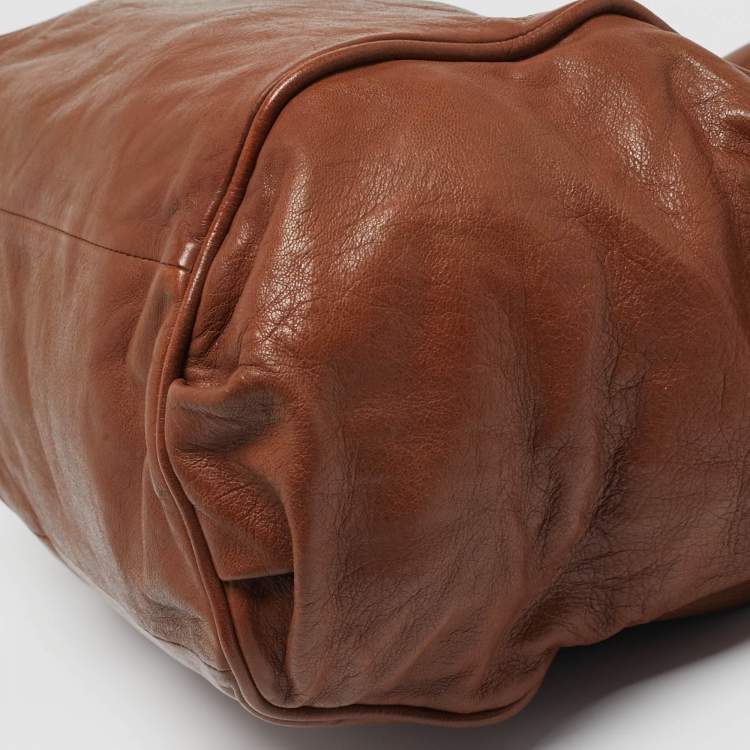 Pre Owned Chloe Ethel Brown Leather Tote