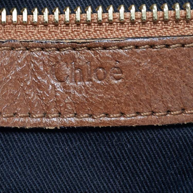 Pre Owned Chloe Ethel Brown Leather Tote