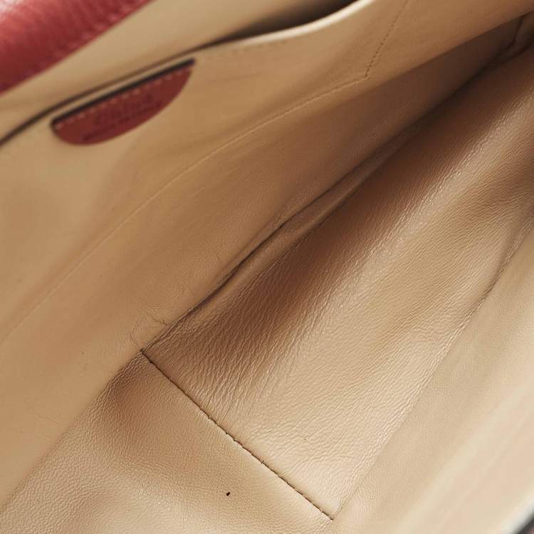 Pre Owned Chloe Elsie Large Red Leather Shoulder Bag