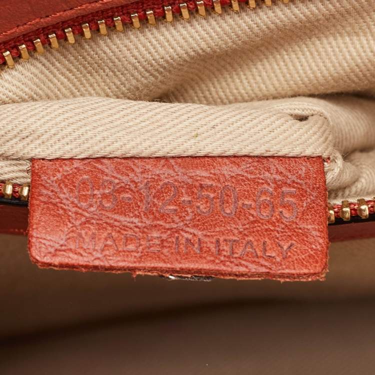 Pre Owned Chloe Sally Medium Orange Patent Leather Flap Shoulder Bag