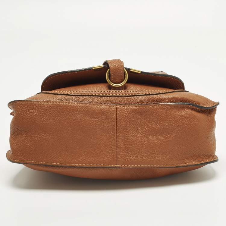 Pre Owned Chloe Marcie Small Brown Leather Satchel