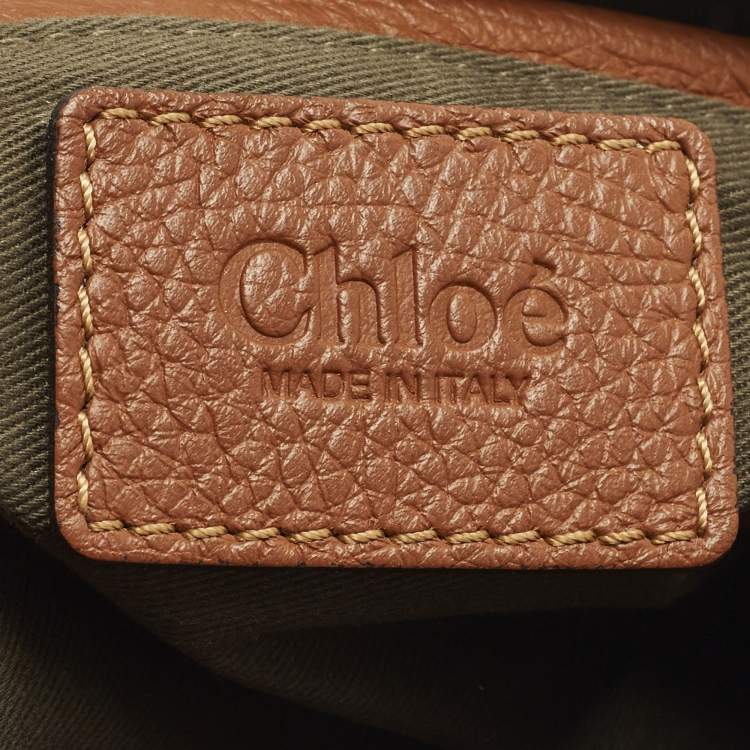 Pre Owned Chloe Marcie Small Brown Leather Satchel