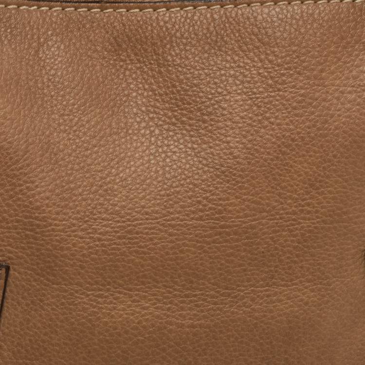 Pre Owned Chloe Marcie Medium Brown Leather Satchel