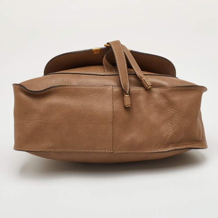 Pre Owned Chloe Marcie Medium Brown Leather Satchel