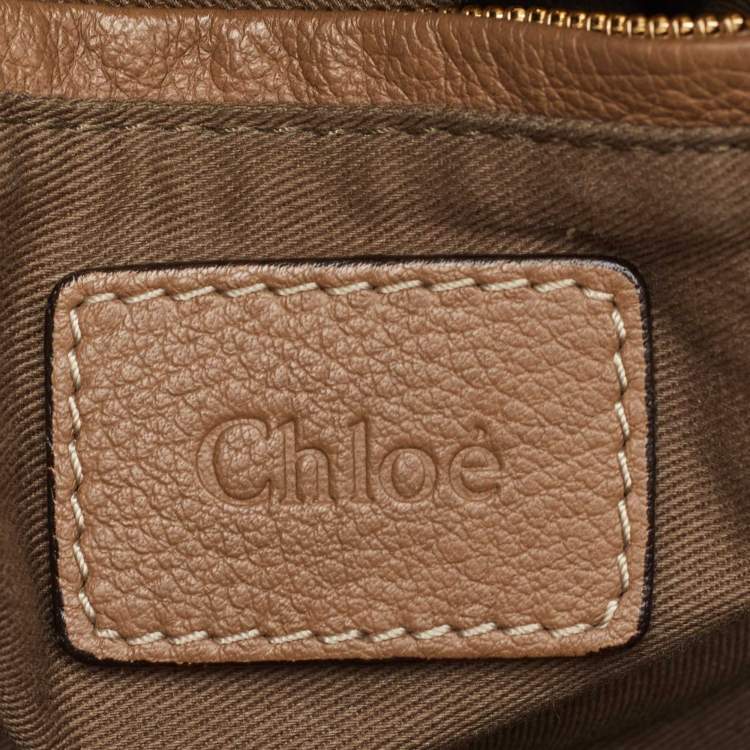 Pre Owned Chloe Marcie Medium Brown Leather Satchel