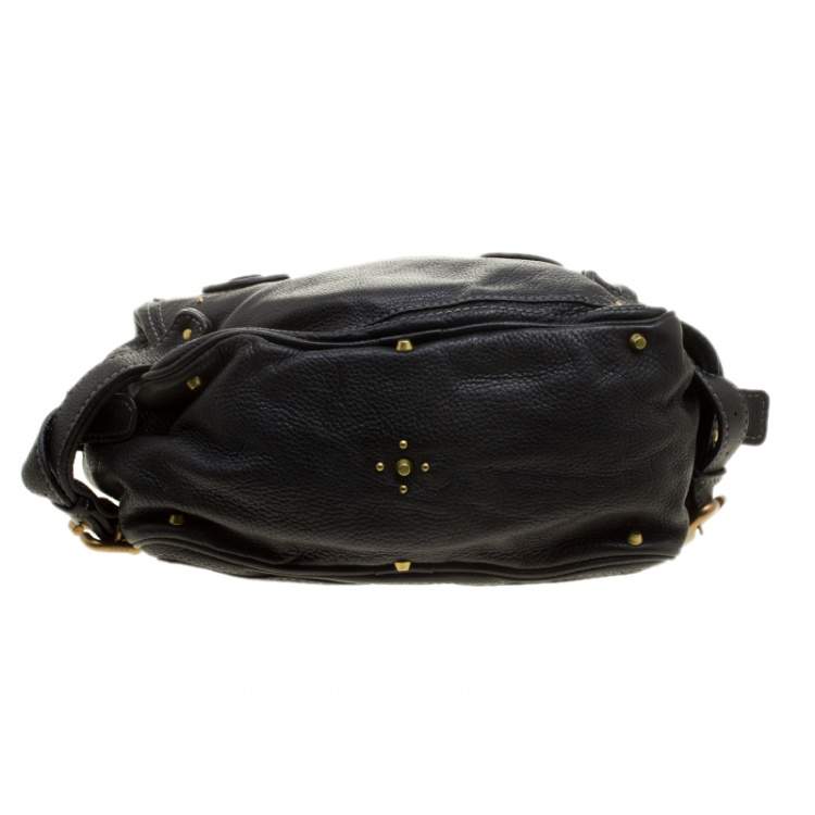 Pre Owned Chloe Black Leather Medium Paddington Satchel
