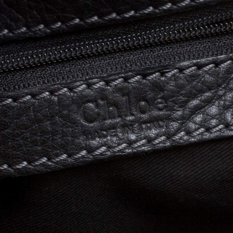 Pre Owned Chloe Black Leather Medium Paddington Satchel