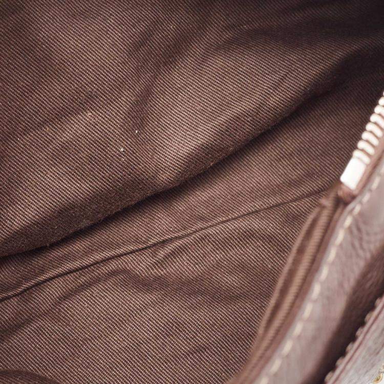 Pre Owned Chloe Dark Brown Leather Mini Paddington Satchel