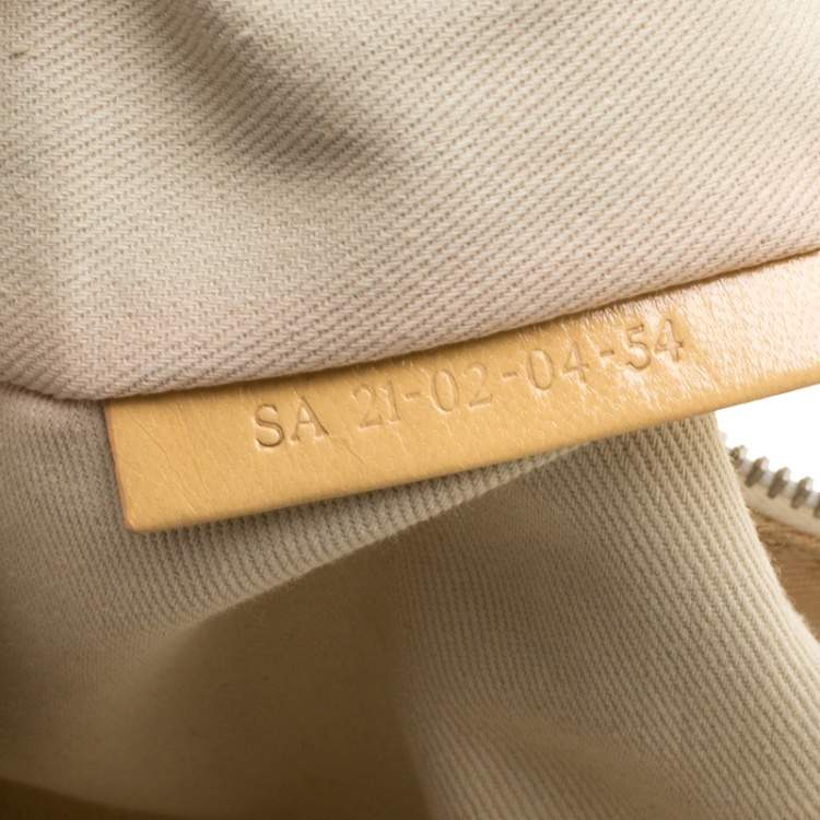 Pre Owned Chloe White Metal and Leather Mesh Hobo
