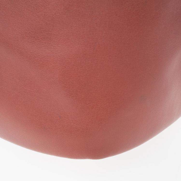 Pre Owned Chloe Red Leather Shopping Tote