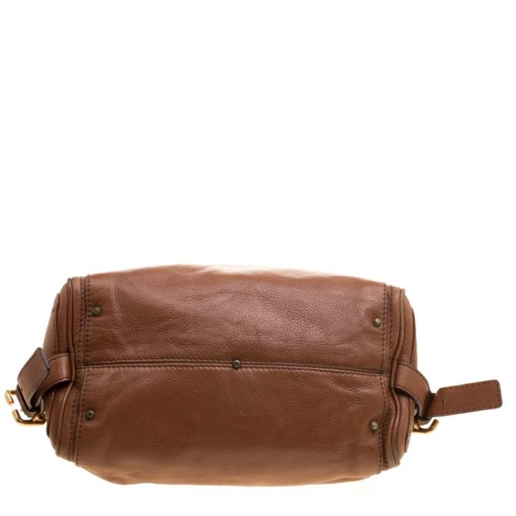 Pre Owned Chloe Brown Leather Medium Paddington Satchel
