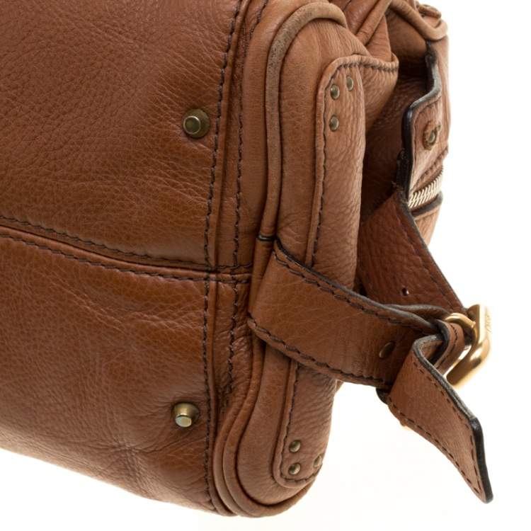 Pre Owned Chloe Brown Leather Medium Paddington Satchel