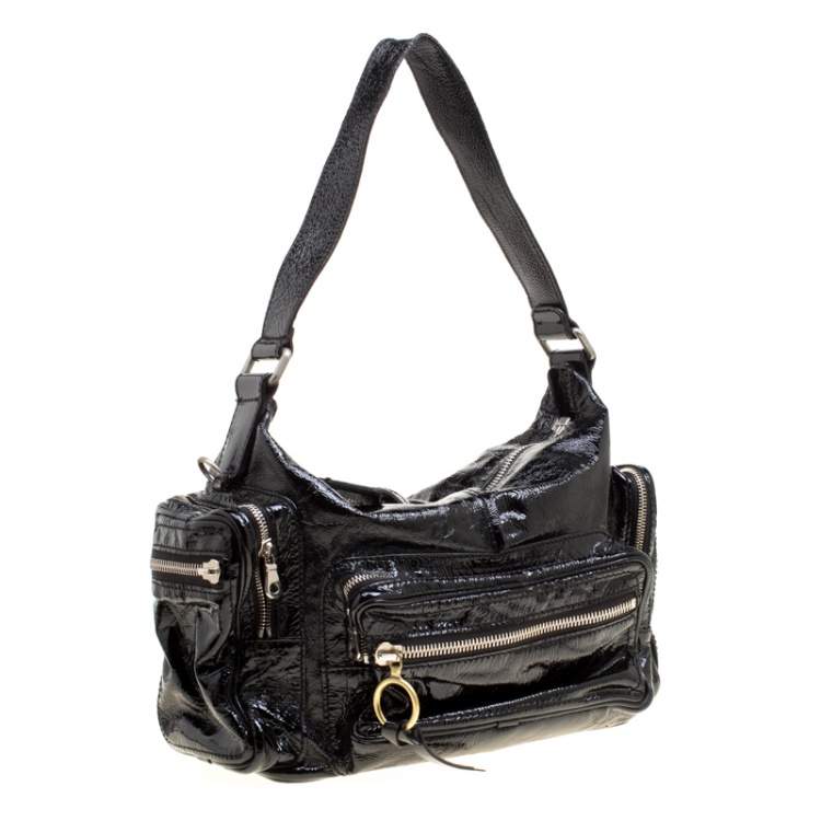 Pre Owned Chloe Black Patent Leather Ada Shoulder Bag