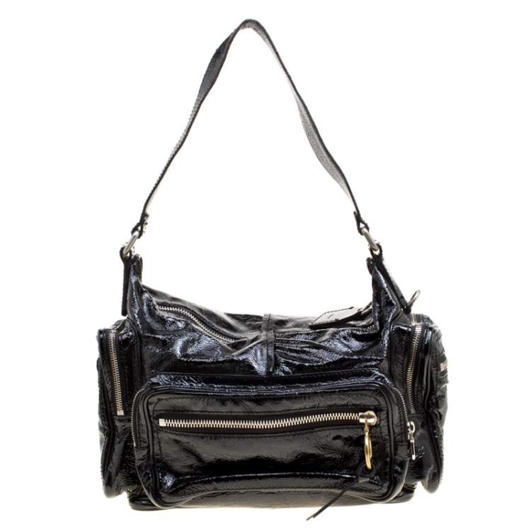 Pre Owned Chloe Black Patent Leather Ada Shoulder Bag