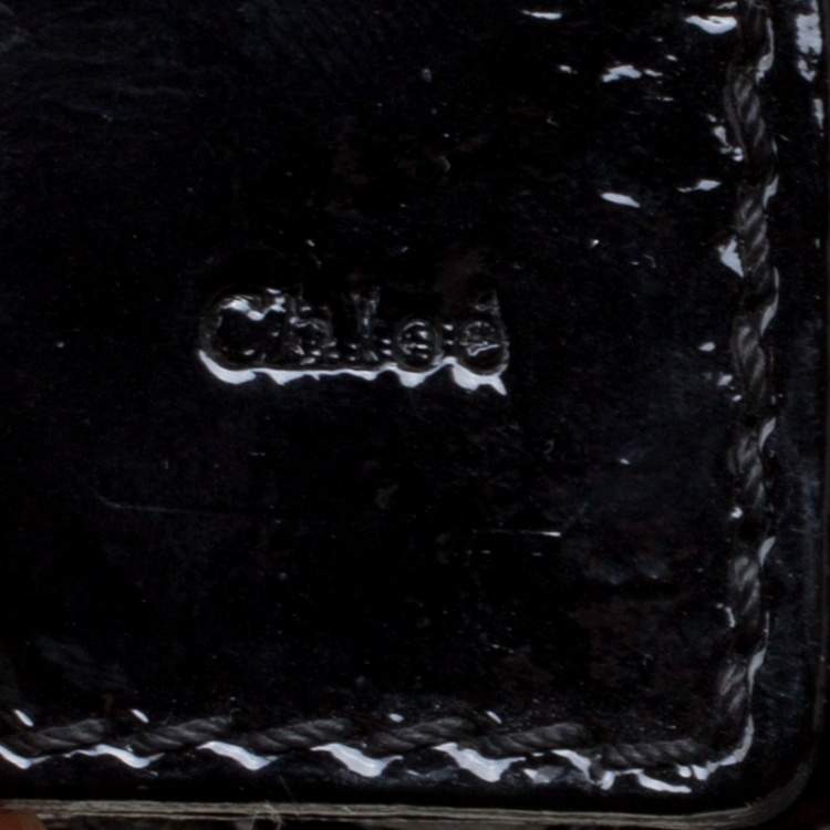 Pre Owned Chloe Black Patent Leather Ada Shoulder Bag