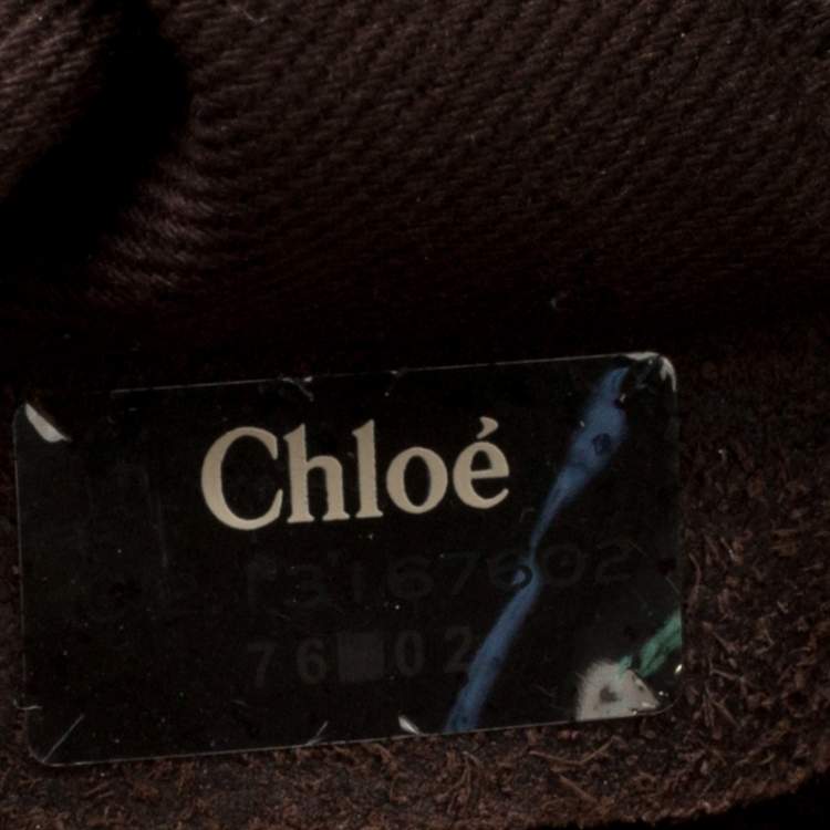 Pre Owned Chloe Silver Leather Paddington Tote