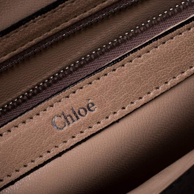 Pre Owned Chloe Beige Python Medium Sally Flap Shoulder Bag
