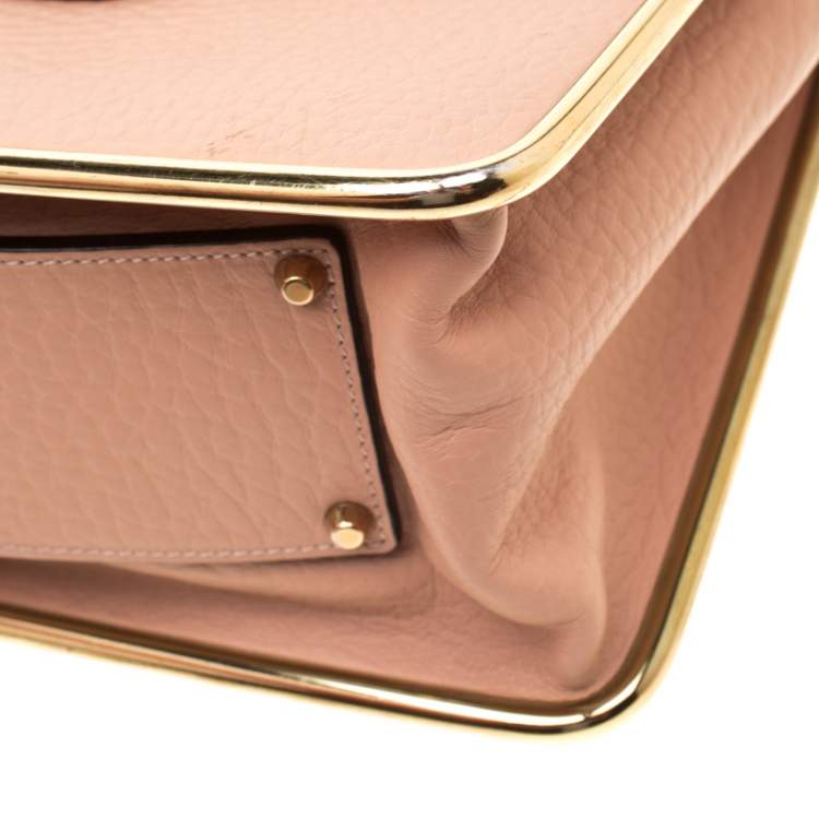 Pre Owned Chloe Beige Leather Sally Medium Shoulder Bag