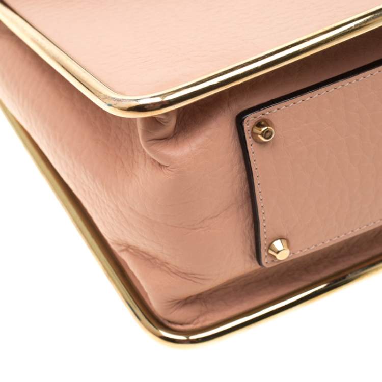 Pre Owned Chloe Beige Leather Sally Medium Shoulder Bag