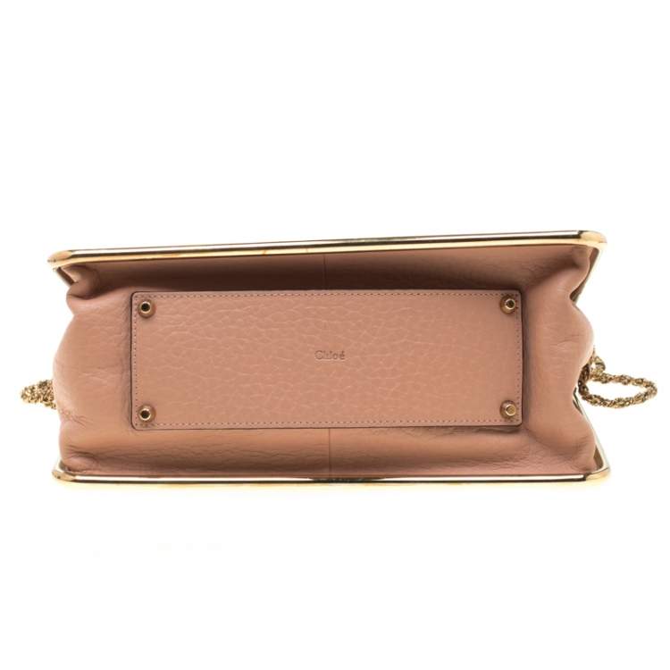 Pre Owned Chloe Beige Leather Sally Medium Shoulder Bag