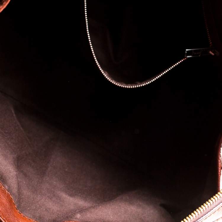 Pre Owned Chloe Dark Brown Leather Tracey Satchel