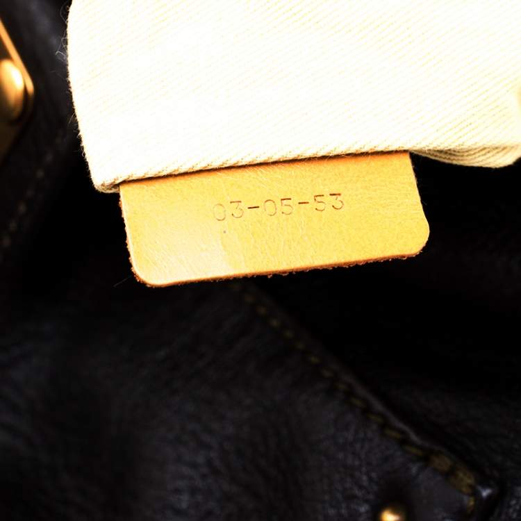 Pre Owned Chloe Deep Dark Green Leather Paddington Hobo