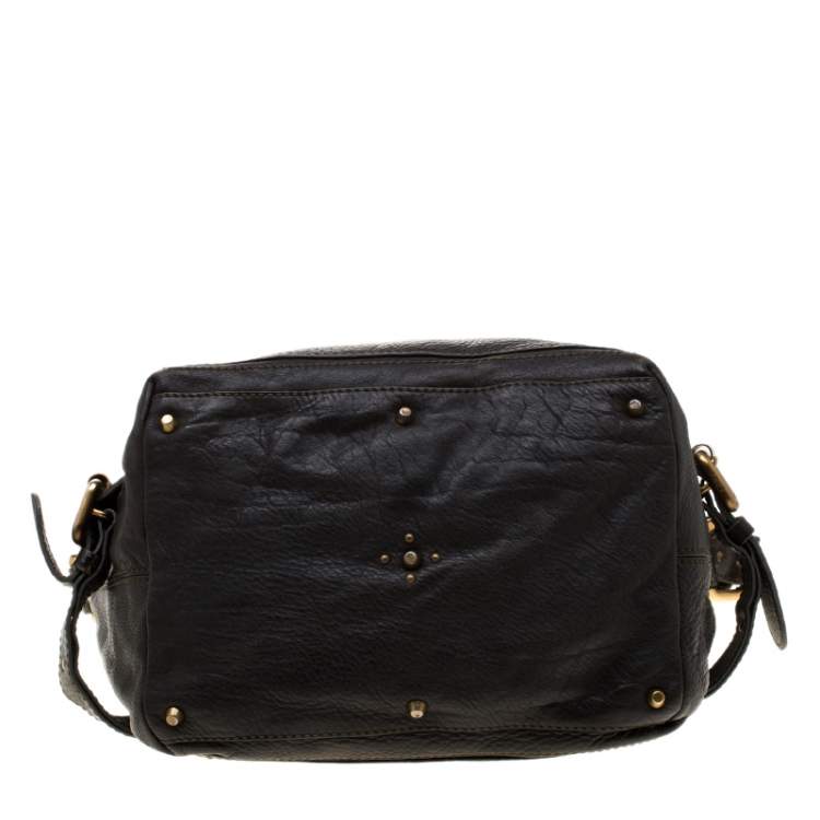Pre Owned Chloe Deep Dark Green Leather Paddington Hobo