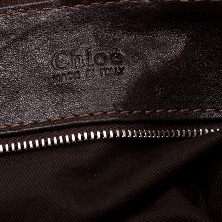 Pre Owned Chloe Dark Brown Leather Paddington Capsule Satchel