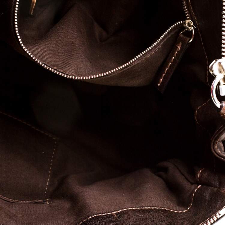 Pre Owned Chloe Dark Brown Leather Paddington Capsule Satchel