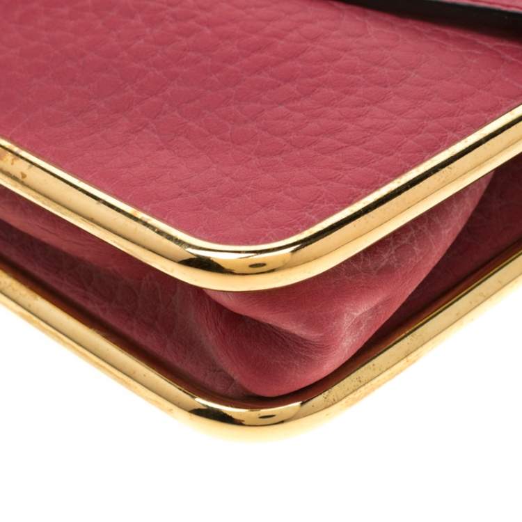Pre Owned Chloe Red Leather Sally Clutch