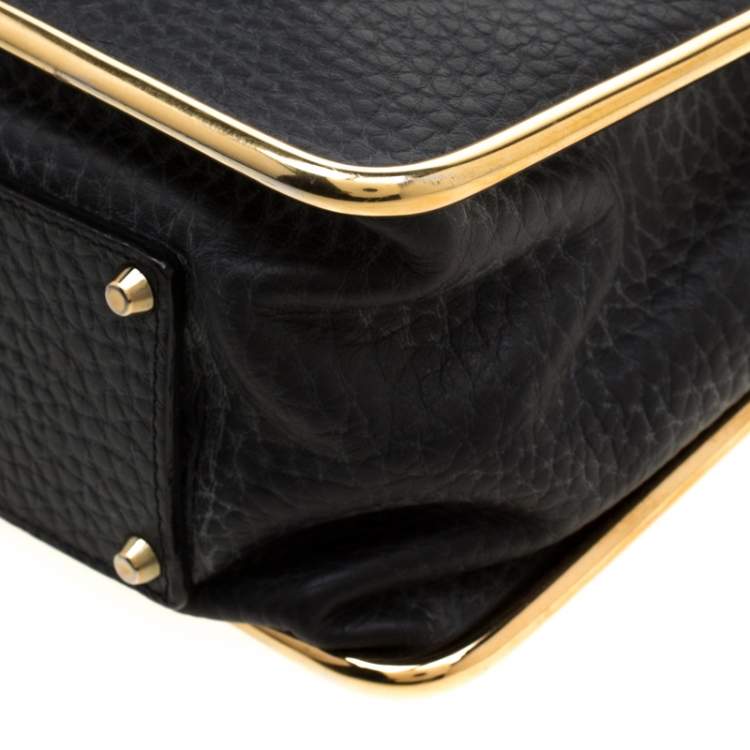 Pre Owned Chloe Black Leather Sally Medium Shoulder Bag