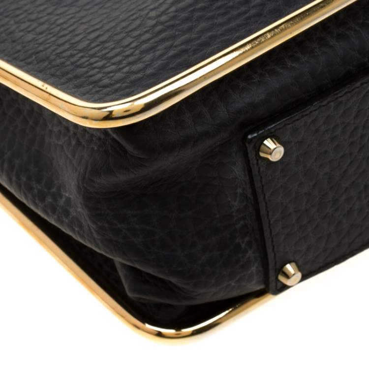 Pre Owned Chloe Black Leather Sally Medium Shoulder Bag