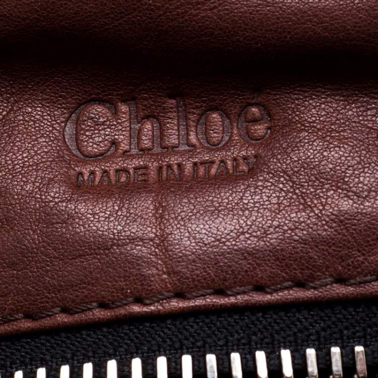 Pre Owned Chloe Dark Brown Leather Large Betty Satchel