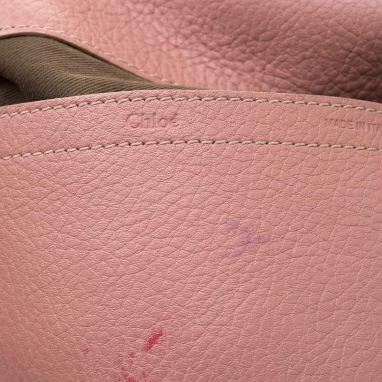Pre Owned Chloe Blush Pink Leather Medium Marcie Crossbody Bag