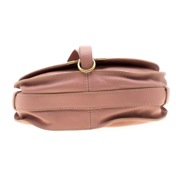 Pre Owned Chloe Blush Pink Leather Medium Marcie Crossbody Bag