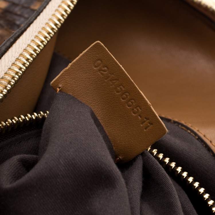 Pre Owned Chloe Tan Phython and Leather Baylee Tote