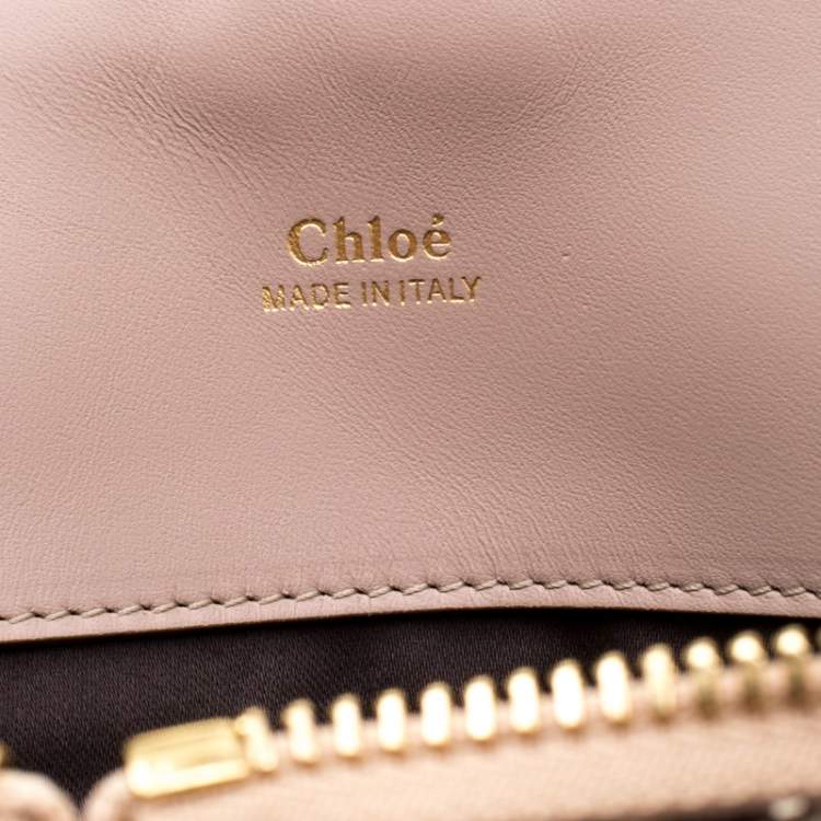 Pre Owned Chloe Python Leather Baylee Tote