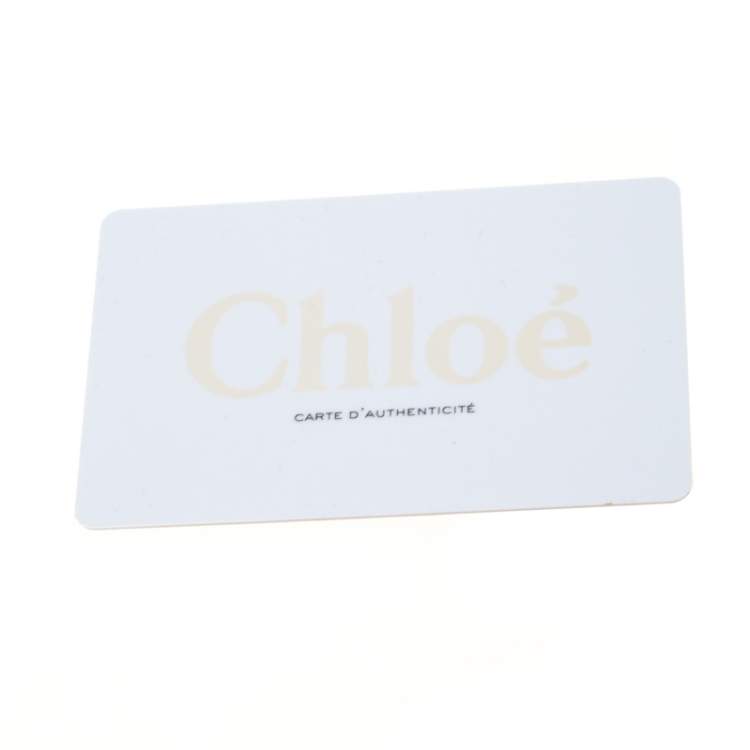 Pre Owned Chloe Python Leather Baylee Tote
