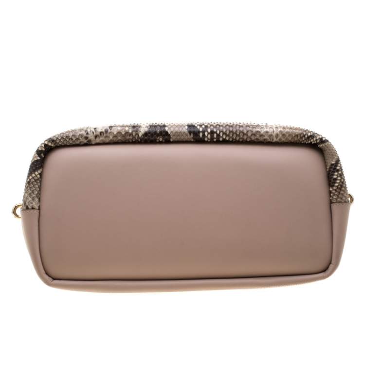 Pre Owned Chloe Python Leather Baylee Tote