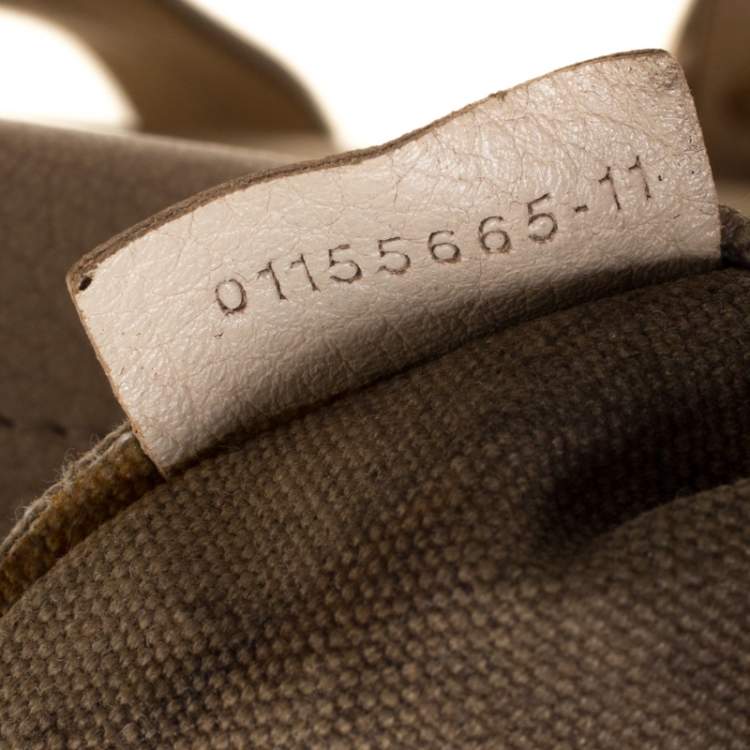 Pre Owned Chloe Beige Leather Medium Everston Satchel