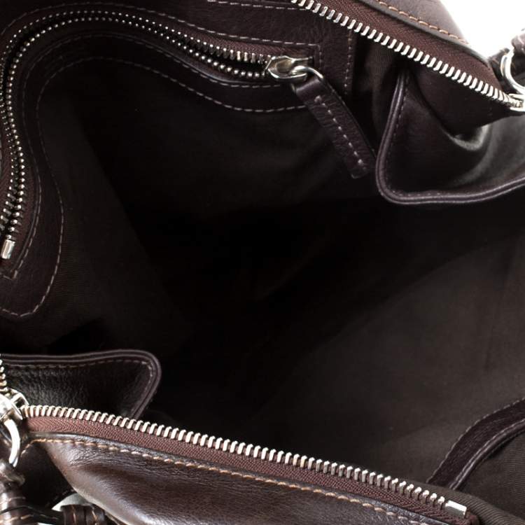 Pre Owned Chloe Dark Brown Leather Paddington Capsule Satchel