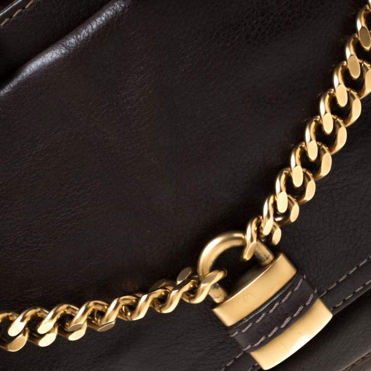Pre Owned Chloe Dark Brown Leather Paddington Capsule Satchel