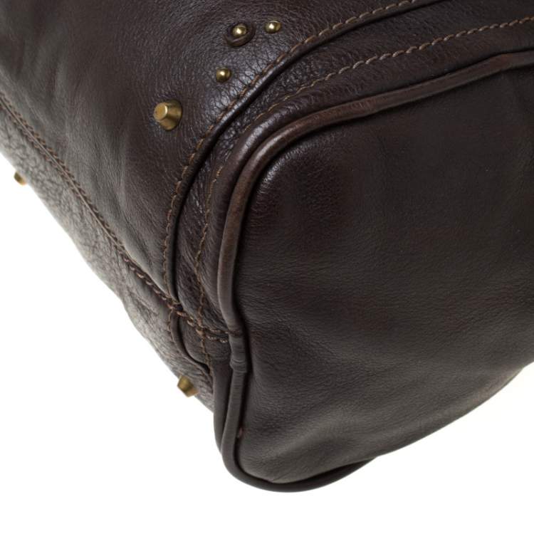 Pre Owned Chloe Dark Brown Leather Paddington Capsule Satchel