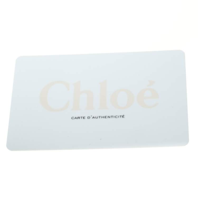 Pre Owned Chloe Grey Leather Sally Medium Shoulder Bag