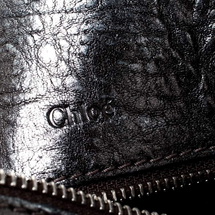 Pre Owned Chloe Silver Leather Heloise Satchel